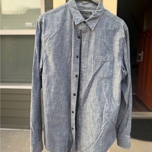 Banana Republic Gray Chambray Button Down Shirt Men’s M
